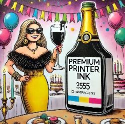 Ink In a Champagne Bottle